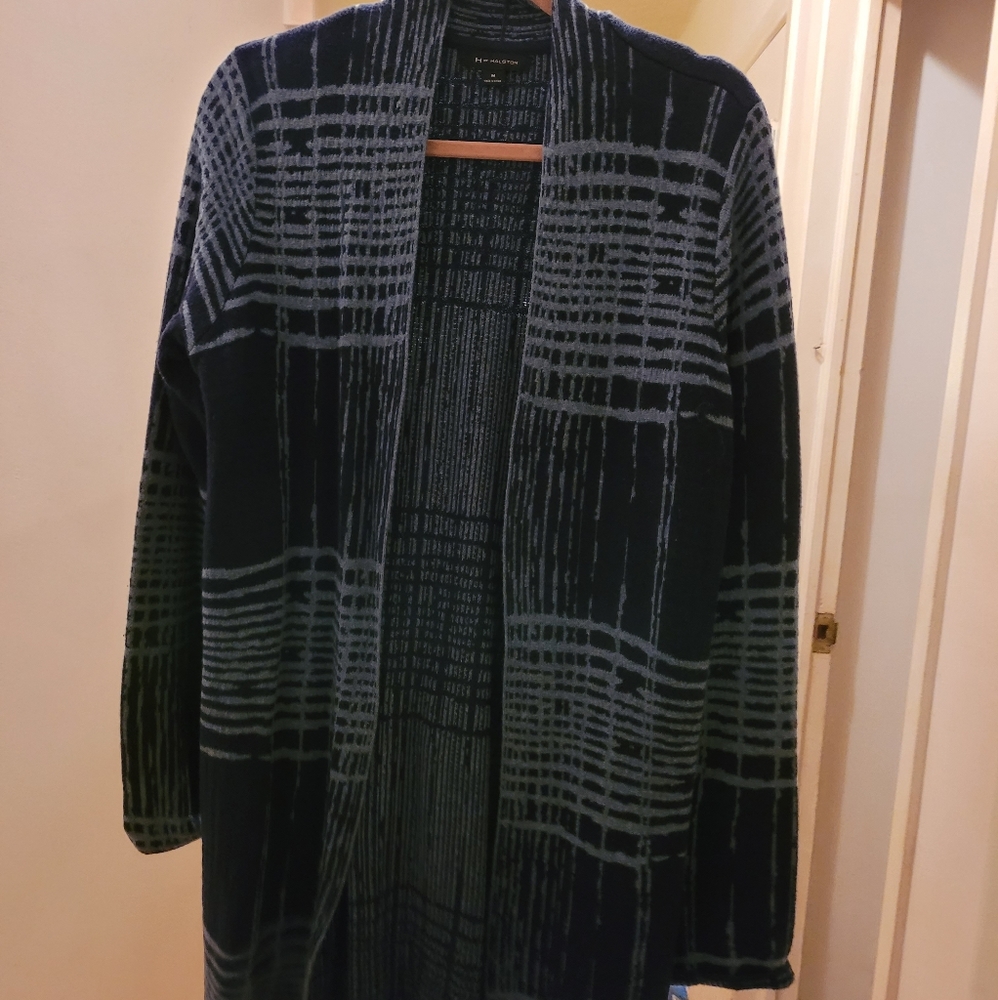 H by HALSTON duster sweater